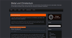 Desktop Screenshot of metal-und-christentum.de