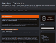 Tablet Screenshot of metal-und-christentum.de